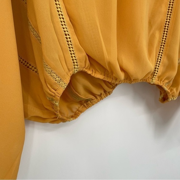 Easel Yellow Oversized Boho Blouse - Picture 9 of 14